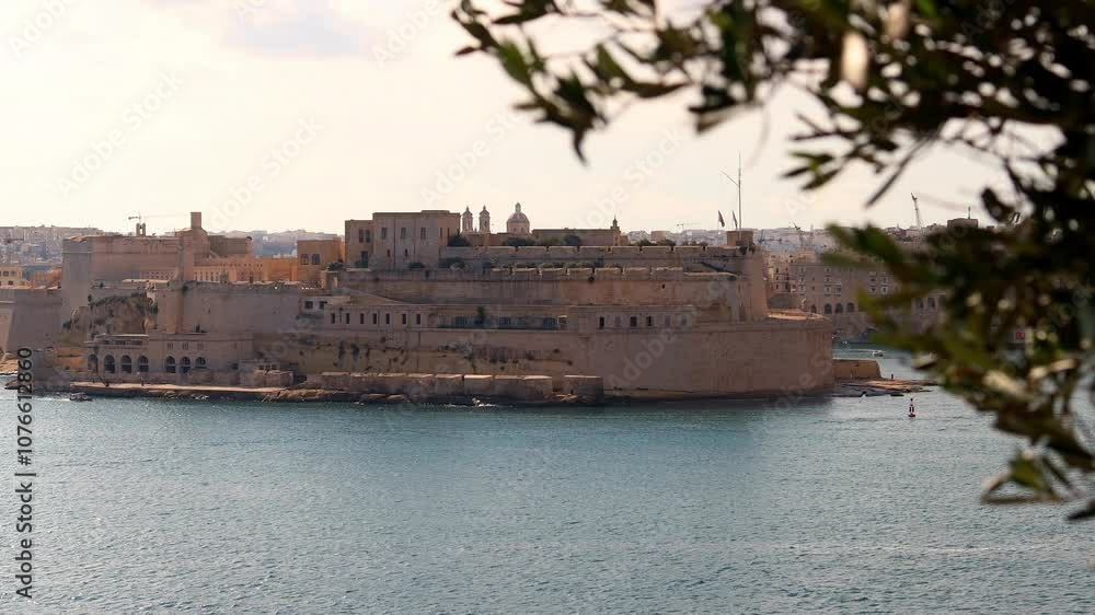 the harbour of valletta malta 4k 25fps video the harbour of valletta malta 4k 25fps video