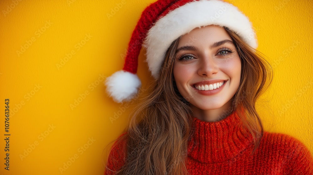 Woman in red hat,Happy New Year and Merry Christmas,postcard
Woman in red hat,Happy New Year and Merry Christmas,postcard