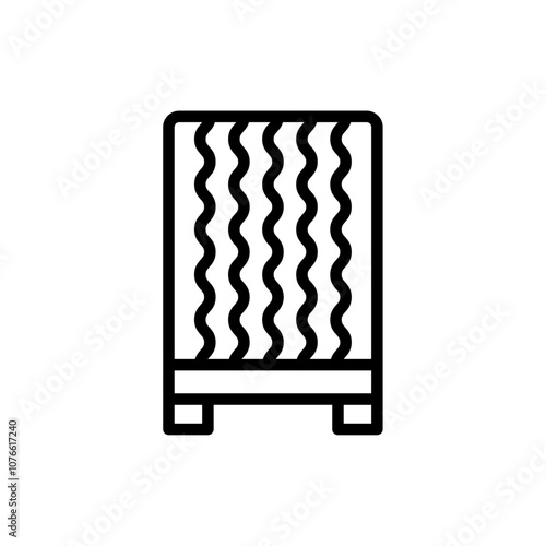 Air filter icon Vector flat thin line illustration