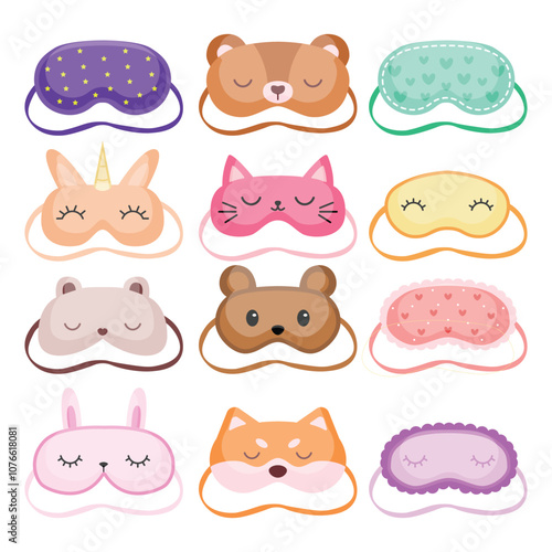 Eye Cover Sleeping Mask Vector Illustration