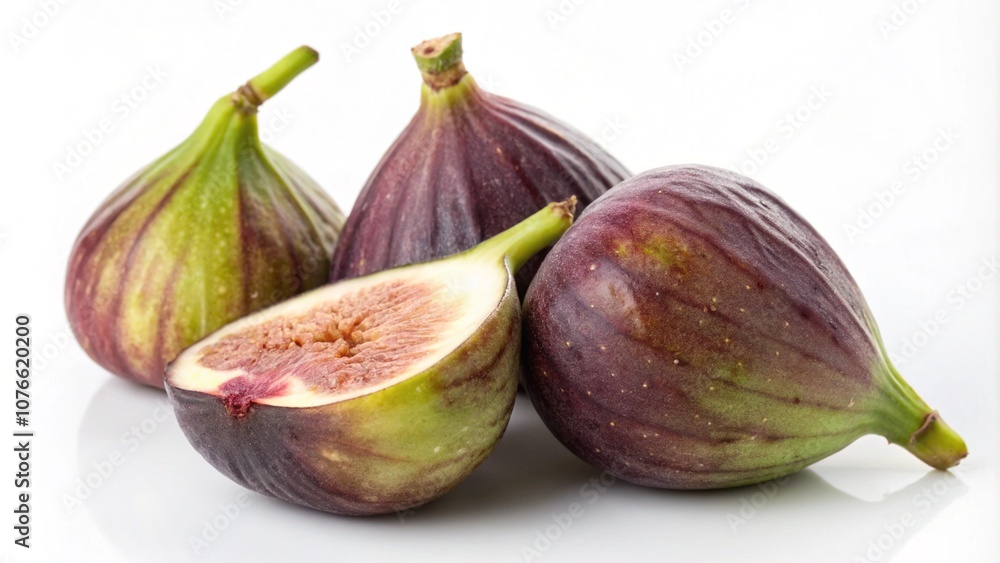 Fresh figs isolated on white background. Macro Fresh figs isolated on white background. Macro