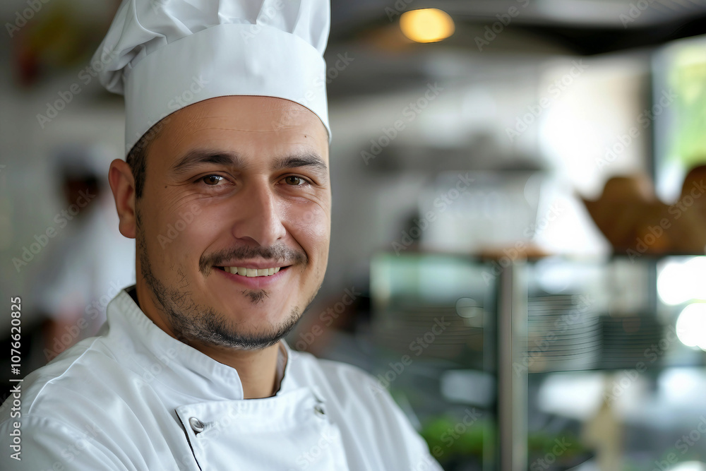 Generative AI photo of professional male chef cooking food Generative AI photo of professional male chef cooking food