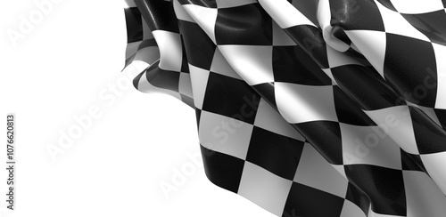 The checkered flag waves si...