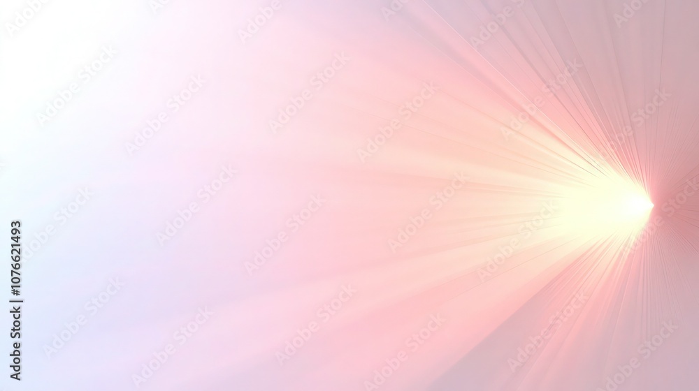 Obraz premium Smooth gradient background shifting from periwinkle to pale pink, radiating a soft glow from the lower right corner, creating a delicate, ethereal atmosphere,
