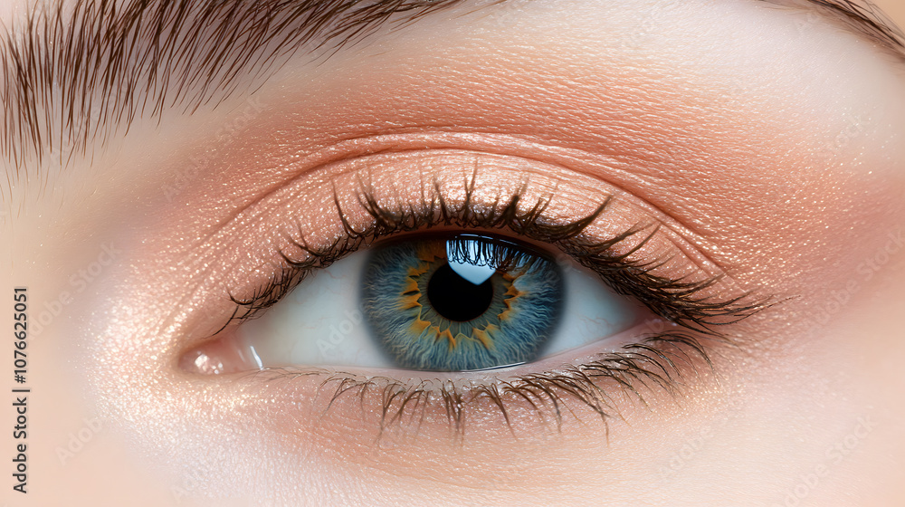 Obraz premium Elegant High-Fashion Beauty Portraits with Radiant Skin, Glamorous Makeup, and Luxurious Skincare Glow.