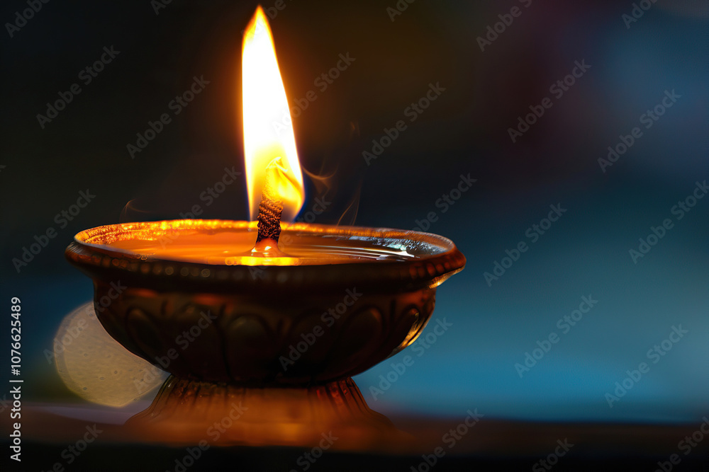 Beautiful greeting card with bright holiday composition for happy and celebrate Diwali Beautiful greeting card with bright holiday composition for happy and celebrate Diwali