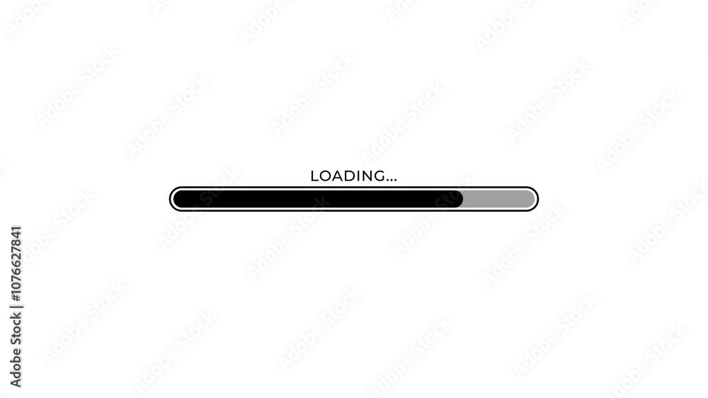 Progress bar animation with alpha channel, Loading bar animation, downloading and processing. Progress bar animation with alpha channel, Loading bar animation, downloading and processing.