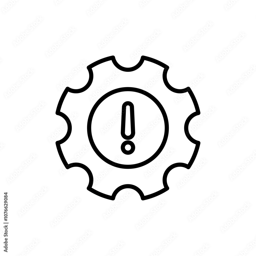 Failure icon Vector flat thin line illustration Failure icon Vector flat thin line illustration