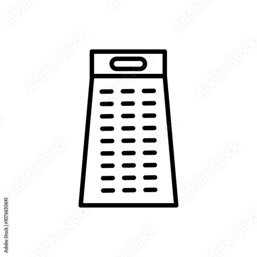 Grater icon Vector flat thin line illustration