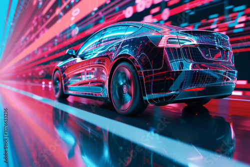 Power source for charging battery of hybrid electric car on road