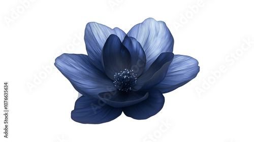 Fototapeta Naklejka Na Ścianę i Meble -  Blue flowers isolated on a white background