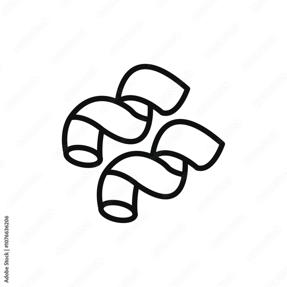 Pasta icon Vector flat thin line illustration Pasta icon Vector flat thin line illustration