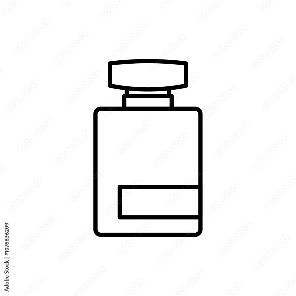 Parfum icon Vector flat thin line illustration Parfum icon Vector flat thin line illustration