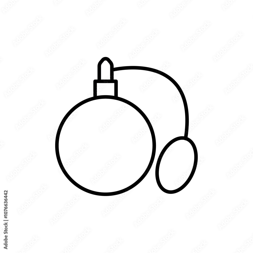 Perfume bottle icon Vector flat thin line illustration Perfume bottle icon Vector flat thin line illustration