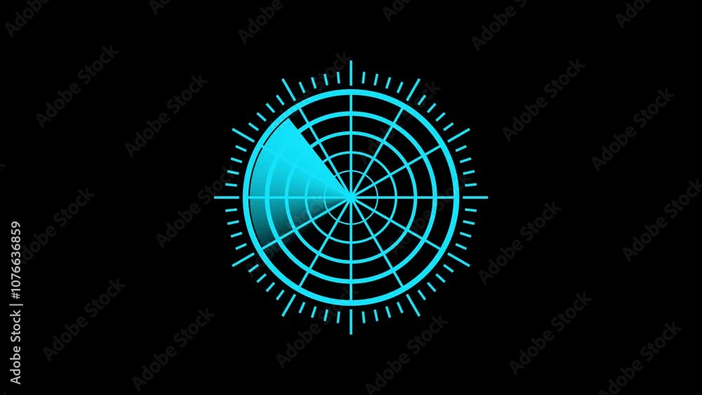 Scanning navigation radar or sonar green screen for submarines or ships of black background .radar screen animation. Scanning navigation radar or sonar green screen for submarines or ships of black background .radar screen animation.