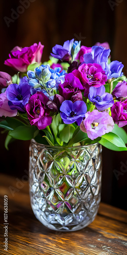 Wallpaper Mural Arranjo floral elegante em vaso de vidro Torontodigital.ca