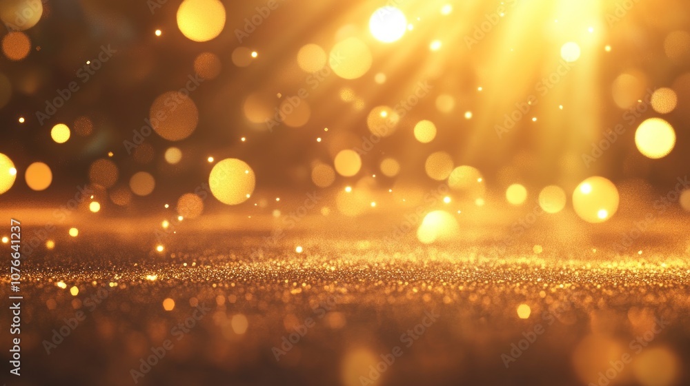 Golden Glitter and Light Golden Glitter and Light