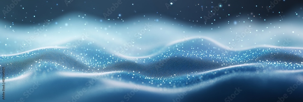 Obraz premium minimal digital background with a seamless flow of connected lines and dots