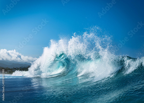 海の波しぶき