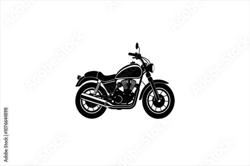 motor bike vector silhouette 2