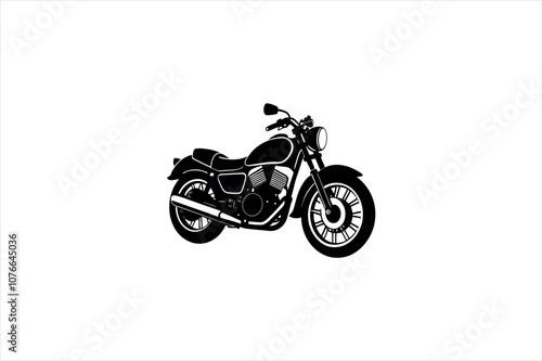 motor bike vector silhouette 2