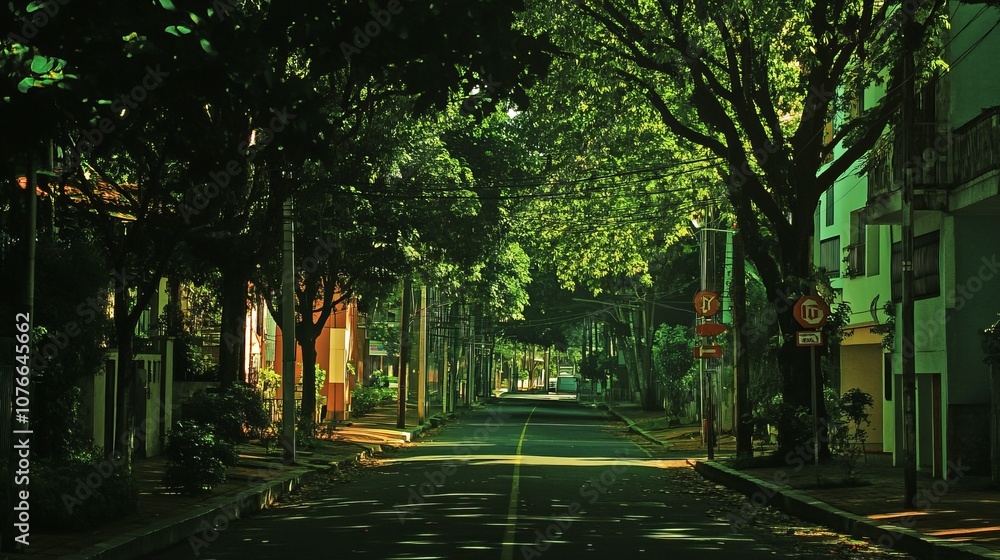 Obraz premium One of the most beautiful and famous street in Recife/Brazil