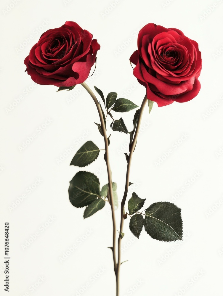 Fototapeta premium Captivating Red Roses: A Stunning Floral Arrangement Perfect for Romantic Gifts and Elegant Home Decoration