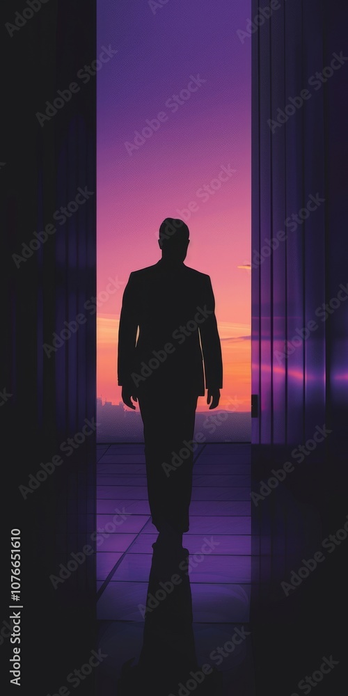 Silhouette gradient backdrop, business theme. Silhouette gradient backdrop, business theme.