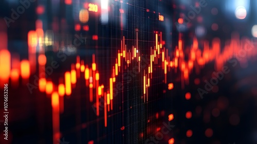 Wallpaper Mural Futuristic financial analysis, 2025 trends, digital dashboard, global investment insights, Torontodigital.ca