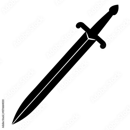 sword isolated on white