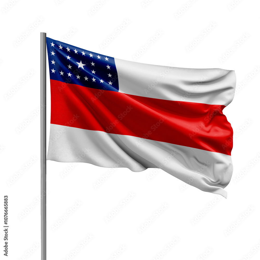Flag of Amazonas State from Brazil Waving on Transparent Background Flag of Amazonas State from Brazil Waving on Transparent Background