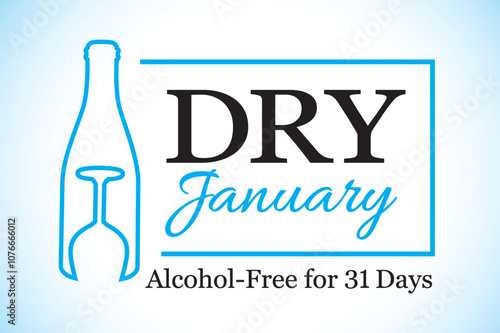 Obraz na płótnie DRY JANUARY - BLUE 4 w salonie