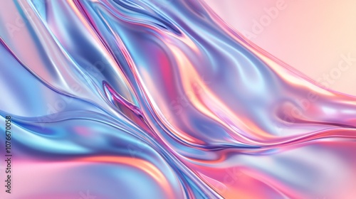 Wallpaper Mural Abstract colorful waves create a dynamic flow of light and texture in a vibrant digital artwork during a soft daylight setting Torontodigital.ca