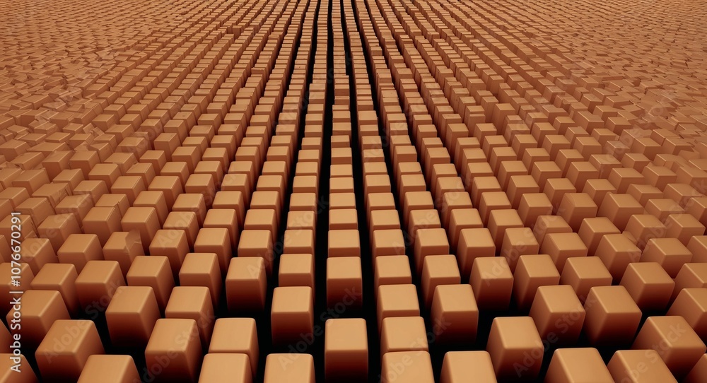 Obraz premium Falling squares in a repeating downward 3D pattern