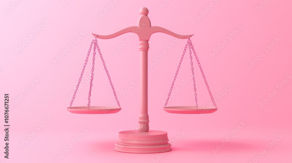 Pink Scales of Justice Pink Scales of Justice