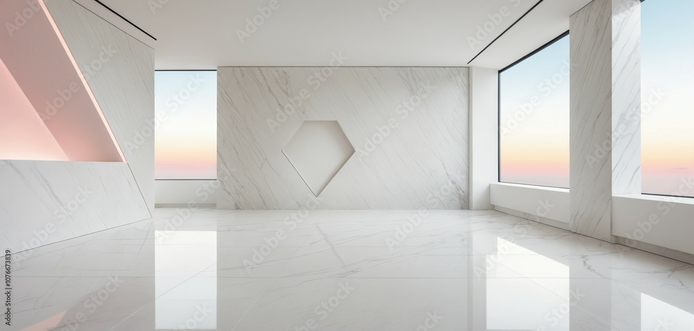 Minimalist Angular Marble Space Minimalist Angular Marble Space