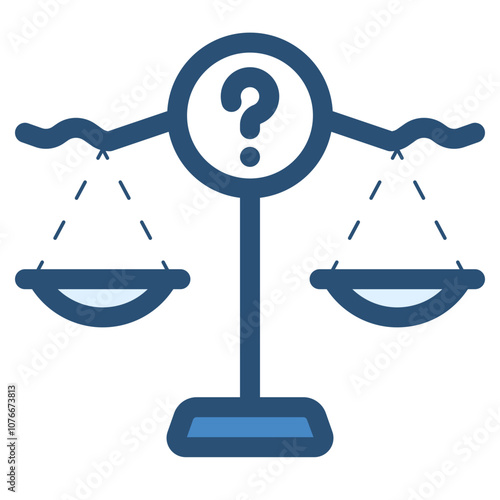 impartial justice scale icon