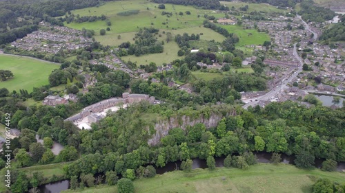 Cromford Mills by drone, England