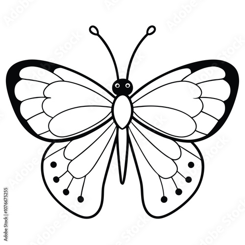 Mourning Cloak butterfly vector illustrations on a white background.