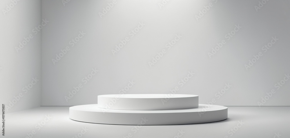Simple Podium with Monochrome Background Simple Podium with Monochrome Background