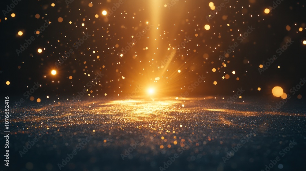 Golden Glitter Background Golden Glitter Background