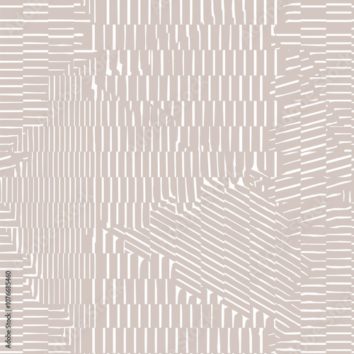 Dyed coastal stripes. Interior decorative weave texture on canvas. Structure vertical irregular artistic striped fabric design . Allover printed . Boho, dyed eclectic texture. Seamless pattern 