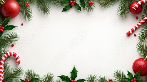 Cornice Natalizia con Decorazioni Festive