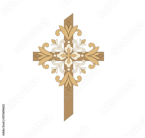 IHS GOLD EMBROIDERY FOR LITURGICAL CLOTHES AND SACRED CEREMONIES. SACRED CATHOLIC SYMBOLS IN ANCIENT STYLE WITH GOLDEN DECORATIONS
