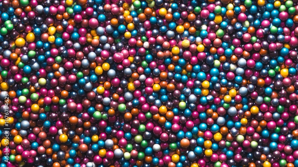 A colorful pile of candy balls A colorful pile of candy balls