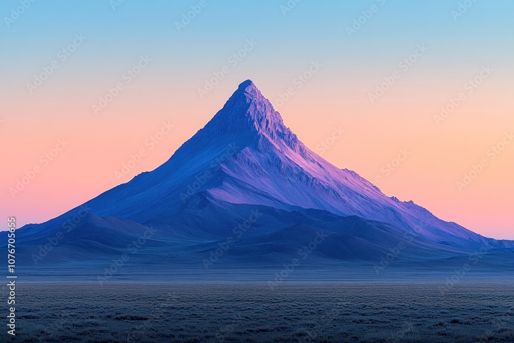 Fototapeta premium Majestic Mountain at Sunset