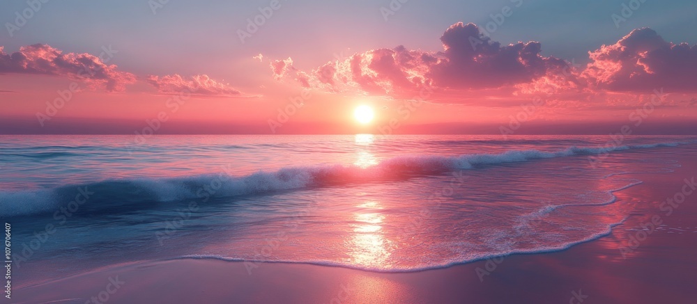 Fototapeta premium Sunset over the ocean