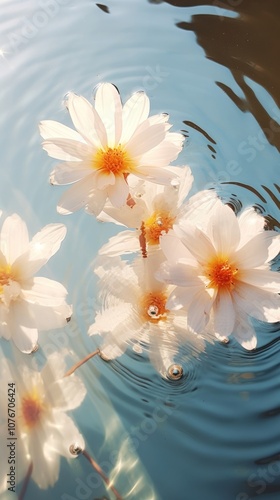 Aesthetic background flower outdoors blossom.
