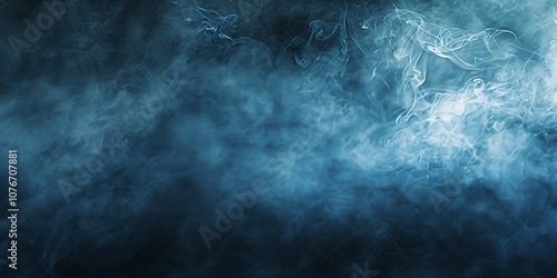 White smoke on a black background .