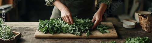 Arranging Fresh Homegrown G...